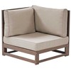 Beliani Sofa ogrodowa TIMOR Drewno akacjowe ( FSC®) Ciemne drewno Uniwersalny 2-osobowa