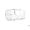 Beliani sodo sofa 2 asmenims TRANI Modular Sertifikuota akacijos mediena Bordinis