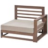Beliani TIMOR sodo sofa, akacijos mediena (FSC®), tamsi mediena, universali, 2 vietų