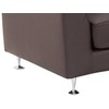 Beliani Pusapvalė 7 vietų sofa ROTUNDE Natūrali oda Ruda