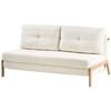 Beliani Dvivietė sofa lova EDLAND iš „Boucle“ audinio, balta