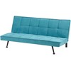 Beliani Trivietė išskleidžiama sofa HASLE, mėlyna