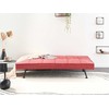Beliani Trivietė išskleidžiama sofa HASLE, raudona