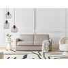 Beliani Dvivietė sofa lova ISHOJ šviesiai ruda