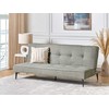 Beliani Trivietė išlankstoma sofa ESSVIK šviesiai žalia