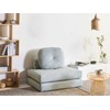 Beliani Viengulė išskleidžiama sofa OLDEN, šenilinė, mėlyna
