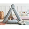 Beliani Viengulė išskleidžiama sofa OLDEN, šenilinė, mėlyna