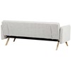 Beliani Trivietė išskleidžiama sofa ASAA, kreminė balta
