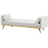 Beliani Trivietė išskleidžiama sofa ASAA, kreminė balta