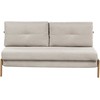 Beliani Dvivietė sofa-lova EDLAND šviesiai smėlio spalvos