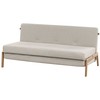 Beliani Dvivietė sofa-lova EDLAND šviesiai smėlio spalvos