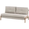 Beliani Dvivietė sofa-lova EDLAND šviesiai smėlio spalvos