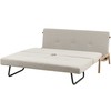 Beliani Dvivietė sofa-lova EDLAND šviesiai smėlio spalvos