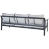 Beliani KIATO metalinė šviesiai pilka 3-vietė sodo sofa