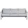 Beliani KIATO metalinė šviesiai pilka 3-vietė sodo sofa