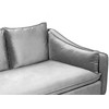 Beliani 4 vietų sofa AURE Velūras, šviesiai pilka