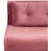 Beliani Dvivietė išskleidžiama sofa VESTFOLD, veliūrinė, rožinė