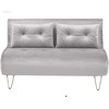 Beliani Dvivietė išskleidžiama sofa VESTFOLD, pilkas veliūras