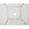 Shumee Beliani Staliukas bistro ANCONA 90 cm 90 cm Metal Złamana biel