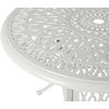 Shumee Beliani Staliukas bistro ANCONA 90 cm 90 cm Metal Złamana biel