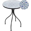 Beliani Bistro staliukas CHAPECO 60 cm 60 cm metalinis juodas