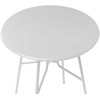 Beliani Bistro stalas TALTAL 64 cm 64 cm metalinis pilkas