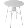 Beliani Bistro stalas TALTAL 64 cm 64 cm metalinis pilkas