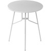 Beliani Bistro stalas TALTAL 64 cm 64 cm metalinis pilkas