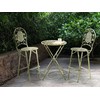 Beliani Sodo baro stalas BIVIO 60 cm 60 cm metalinis šviesiai žalias