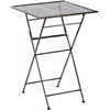 Beliani Sodo baro stalas BORMIO 60 cm 60 cm Metalinis Juodas