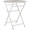 Beliani Staliukas bistro STIFFE 70 cm 70 cm Metal Baltas