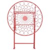 Beliani Staliukas bistro SCARIO 70 cm 70 cm Metal Raudona