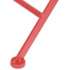 Beliani Staliukas bistro SCARIO 70 cm 70 cm Metal Raudona