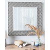 Beliani Sieninis veidrodis EVETTES 80 cm x 80 cm, metalinis, sidabrinis