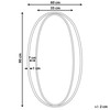 Beliani Sieninis veidrodis BESSON 55 cm 90 cm metalinis, auksinis