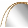 Beliani Sieninis veidrodis BESSON 55 cm 90 cm metalinis, auksinis