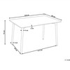 Beliani Valgomojo stalas NEWBERRY baltas 120 cm x 80 cm