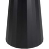 Beliani Valgomojo stalas PLATO juodas 100 cm metalinis