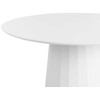 Beliani Valgomojo stalas PLATO baltas 100 cm metalinis