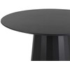 Beliani Valgomojo stalas PLATO juodas 100 cm metalinis