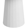 Beliani Valgomojo stalas PLATO baltas 100 cm metalinis