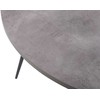 Beliani Valgomojo stalas ODEON Pilkas betono efektas 120 cm 120 cm