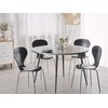 Beliani Valgomojo stalas ODEON Pilkas betono efektas 120 cm 120 cm