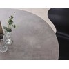 Beliani Valgomojo stalas ODEON Pilkas betono efektas 120 cm 120 cm