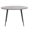 Beliani Valgomojo stalas ODEON Pilkas betono efektas 120 cm 120 cm