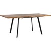 Beliani Išskleidžiamas valgomojo stalas HARLOW tamsiai rudas 140/180 cm 90 cm