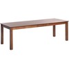 Beliani Išskleidžiamas valgomojo stalas MADURA tamsaus uosio spalvos 160/240 cm 90 cm