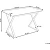 Beliani Valgomojo stalas ATTICA baltas 120 cm 70 cm grūdintas stiklas