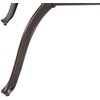 Beliani Sodo lentelė 102 x 165 cm rudos spalvos Lizzano
