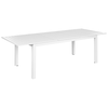 Beliani Išskleidžiamas sodo stalas SKALOMA 180/240 cm 90 cm metalinis baltas